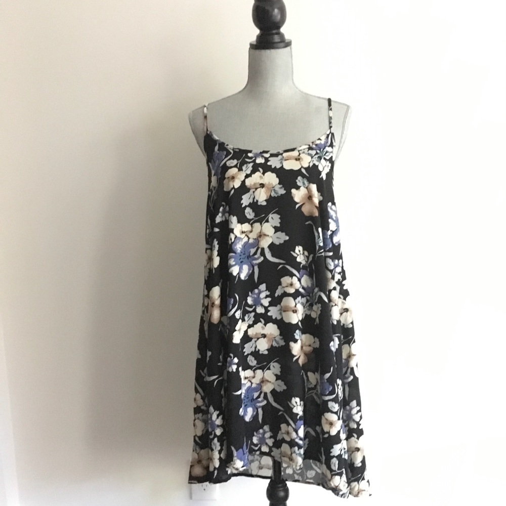 NWOT Free People Floral Spaghetti Strap Dress